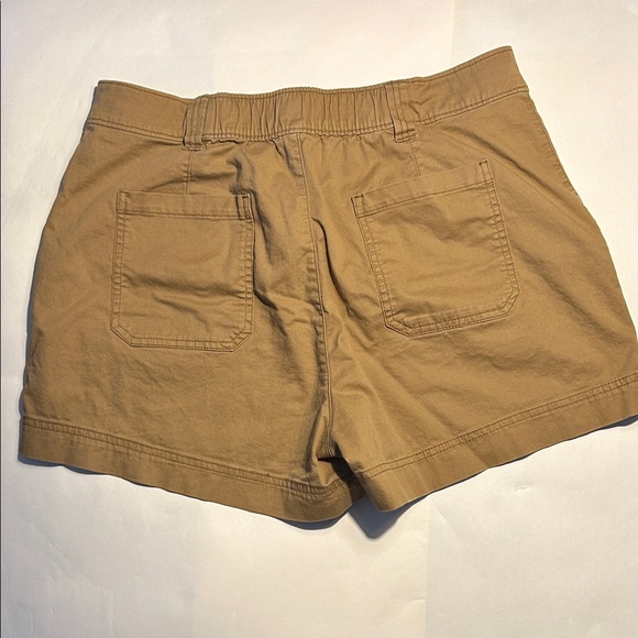 Old Navy High Rise OG Women's Tan Shorts Size L elastic waist - Picture 4 of 5
